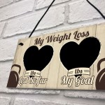 Weight Loss Countdown Chalkboard Sign Weight Watcher Slimming