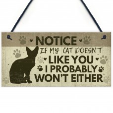 FUNNY Cat Sign For Home Hanging Plaque Funny Pet Sign For Cat 