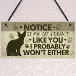 FUNNY Cat Sign For Home Hanging Plaque Funny Pet Sign For Cat 