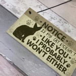 FUNNY Cat Sign For Home Hanging Plaque Funny Pet Sign For Cat 