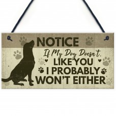 FUNNY Dog Sign For Home Hanging Plaque Funny Pet Sign For Dog