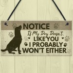 FUNNY Dog Sign For Home Hanging Plaque Funny Pet Sign For Dog