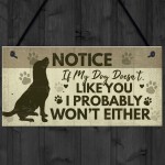FUNNY Dog Sign For Home Hanging Plaque Funny Pet Sign For Dog