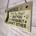 FUNNY Dog Sign For Home Hanging Plaque Funny Pet Sign For Dog