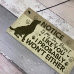 FUNNY Dog Sign For Home Hanging Plaque Funny Pet Sign For Dog