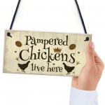 Chicken Coop Sign Outdoor Garden Plaque Hanging Door Wall Sign