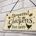 Chicken Coop Sign Outdoor Garden Plaque Hanging Door Wall Sign