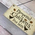 Chicken Coop Sign Outdoor Garden Plaque Hanging Door Wall Sign