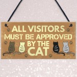 Cat Sign For Home Funny Hanging Plaque Funny Pet Sign Gift