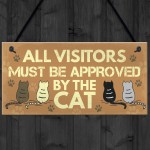 Cat Sign For Home Funny Hanging Plaque Funny Pet Sign Gift