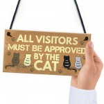 Cat Sign For Home Funny Hanging Plaque Funny Pet Sign Gift