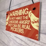 Chicken Gifts Signs Novelty Pet Bird Chicken Sign Coop Garden