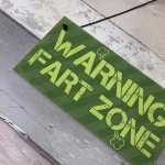 WARNING FART ZONE Funny Man Cave Sign Gaming Gift For Men Him