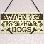 Beware Of The Dog Gate Sign Do Not Enter Dog Plaque Dog Sign