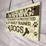 Beware Of The Dog Gate Sign Do Not Enter Dog Plaque Dog Sign