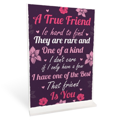 FRIENDSHIP Plaques Friendship Gift For Women Standing Sign 