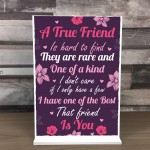 FRIENDSHIP Plaques Friendship Gift For Women Standing Sign 