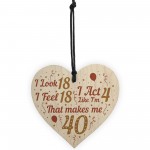 Funny 40th Birthday Gifts For Men Women 40th Decorations Heart