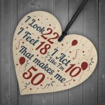 Funny 50th Birthday Gifts For Men Women 50th Decorations Heart