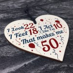 Funny 50th Birthday Gifts For Men Women 50th Decorations Heart