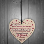 Girlfriend And Boyfriend Relationship Gifts Wood Heart Keepsake