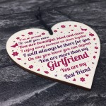 Girlfriend And Boyfriend Relationship Gifts Wood Heart Keepsake