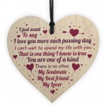 Soulmate Best Friend Valentines Relationship Gift Heart Keepsake