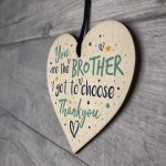 Best Friend Brother Gift Wood Heart Friendship Gift Birthday