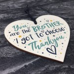Best Friend Brother Gift Wood Heart Friendship Gift Birthday