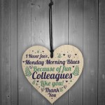 Colleague Friendship Leaving Work Gifts Handmade Wooden Heart