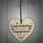 Engagement Gifts Card Wood Heart Wedding Gifts Party Decorations