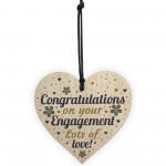 Engagement Gifts Card Wood Heart Wedding Gifts Party Decorations