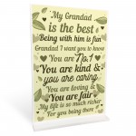 THANK YOU GIFT For Grandad Standing Plaque Birthday Gifts