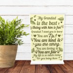 THANK YOU GIFT For Grandad Standing Plaque Birthday Gifts