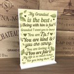 THANK YOU GIFT For Grandad Standing Plaque Birthday Gifts