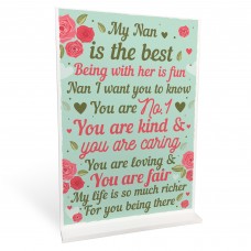 THANK YOU GIFT For Nan Standing Plaque Birthday MOTHERS DAY