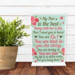 THANK YOU GIFT For Nan Standing Plaque Birthday MOTHERS DAY