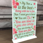 THANK YOU GIFT For Nan Standing Plaque Birthday MOTHERS DAY