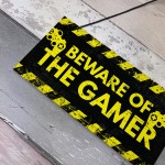 Beware Gaming Warning Sign Gifts Gaming Bedroom Accessories Gift