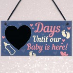 Chalkboard Countdown To Birth Sign Baby Shower Gift Mum To Be