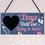 Chalkboard Countdown To Birth Sign Baby Shower Gift Mum To Be