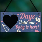 Chalkboard Countdown To Birth Sign Baby Shower Gift Mum To Be