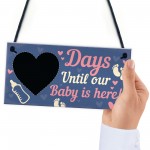 Chalkboard Countdown To Birth Sign Baby Shower Gift Mum To Be