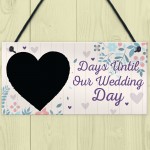 Chalkboard Countdown Days Until Wedding Day Mr & Mrs Engagement