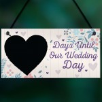 Chalkboard Countdown Days Until Wedding Day Mr & Mrs Engagement