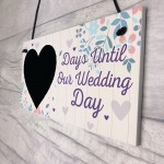 Chalkboard Countdown Days Until Wedding Day Mr & Mrs Engagement