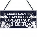 Beer Car Lover Gifts For Men Man Cave Garage Sign Birthday Gifts