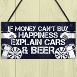 Beer Car Lover Gifts For Men Man Cave Garage Sign Birthday Gifts