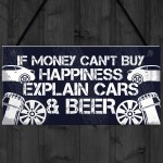 Beer Car Lover Gifts For Men Man Cave Garage Sign Birthday Gifts