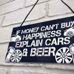 Beer Car Lover Gifts For Men Man Cave Garage Sign Birthday Gifts